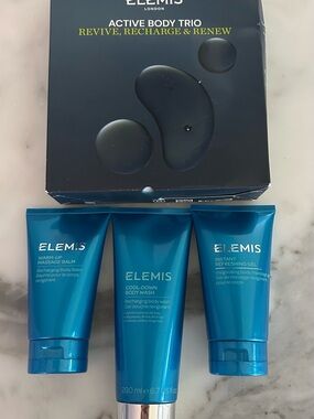 ELEMIS Active Body Trio 3-Step Body System New in Box